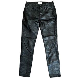 FRAME LE HIGH SKINNY CROC PANTS  25